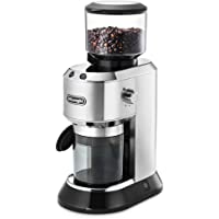 DeLonghi KG 520.M Molinillo de café eléctrico con con manejo manual- 2 teclas de control- 150 W- 14 tazas- plata